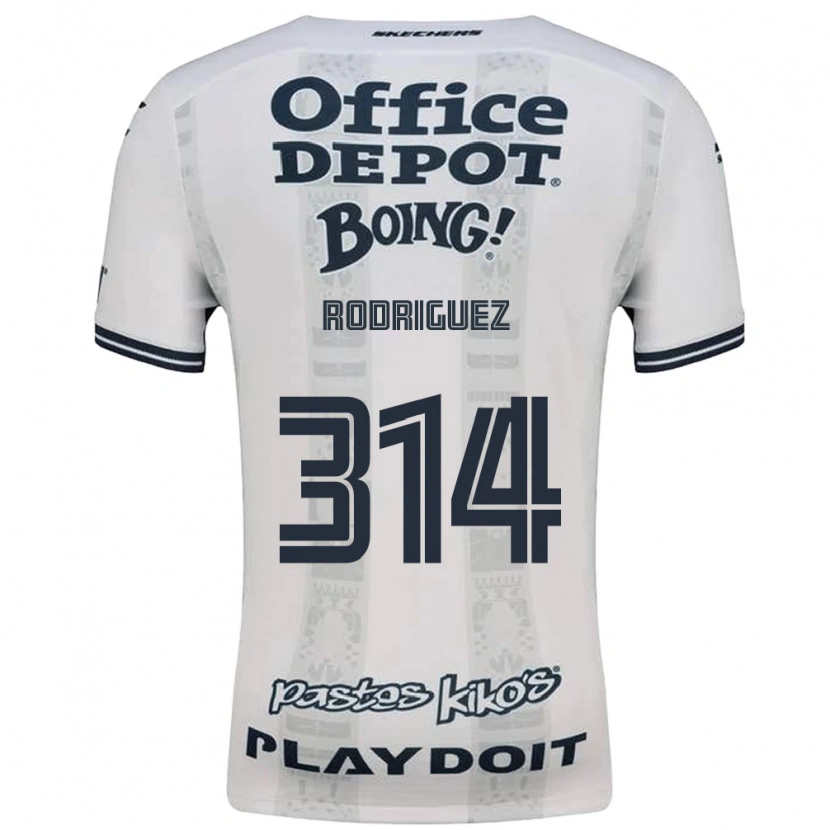 Danxen Criança Camisola Alan Rodríguez #314 Vermelho Branco Preto Alternativa 2026/27 Camisa