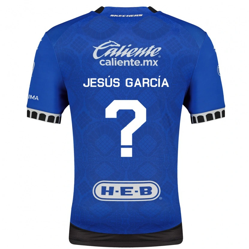 Danxen Criança Camisola Jesús García #0 Azul Real Branco Preto Alternativa 2026/27 Camisa