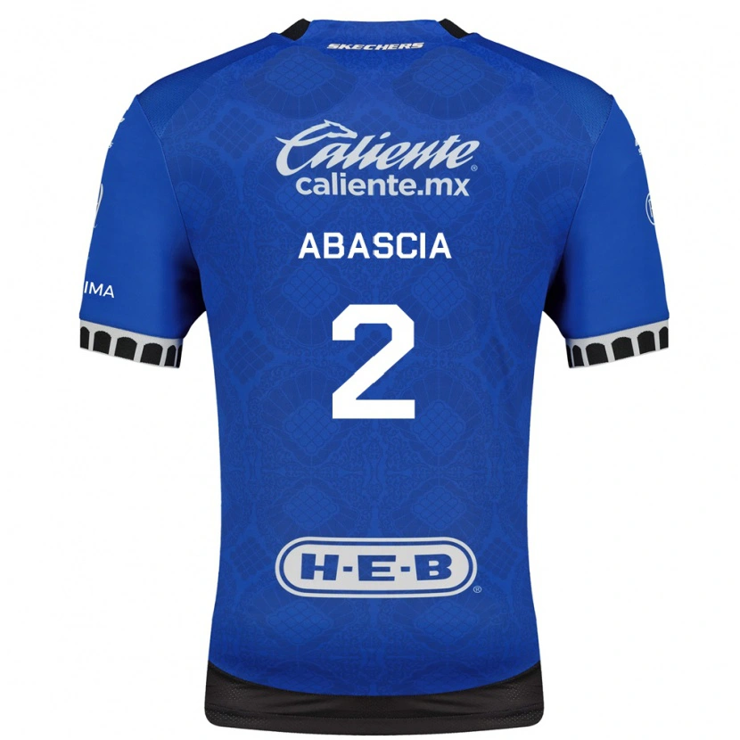 Danxen Criança Camisola Lucas Abascia #2 Azul Real Branco Preto Alternativa 2026/27 Camisa