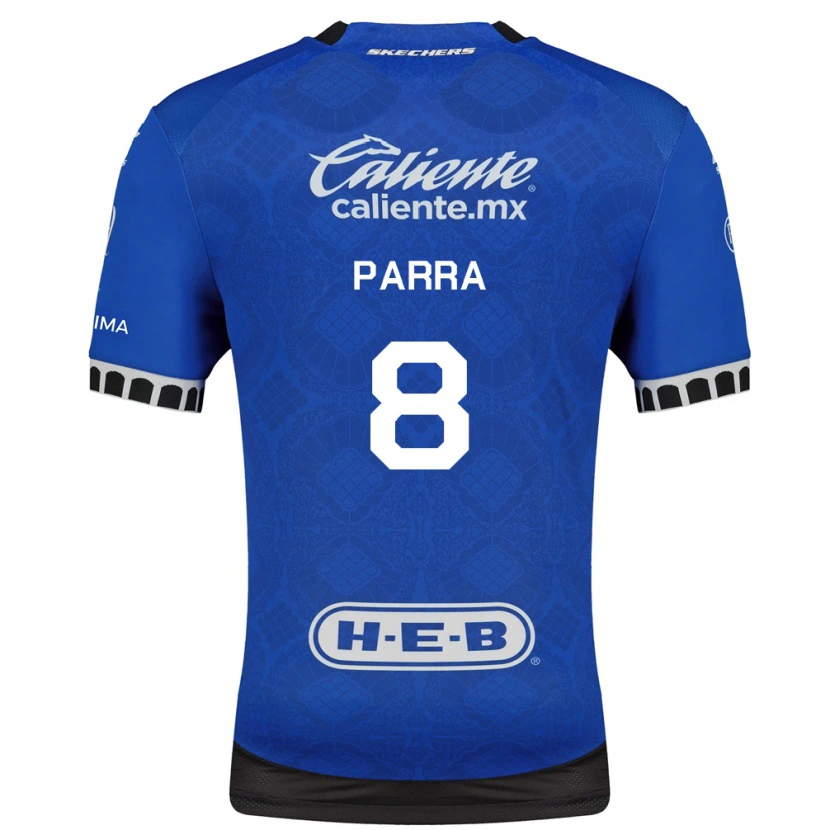 Danxen Criança Camisola Bernardo Parra #8 Azul Real Branco Preto Alternativa 2026/27 Camisa