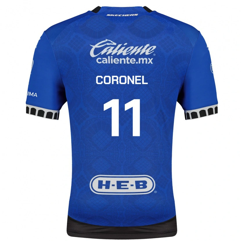 Danxen Criança Camisola Mateo Coronel #11 Azul Real Branco Preto Alternativa 2026/27 Camisa