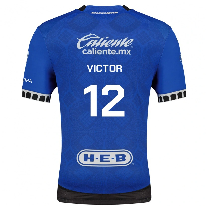 Danxen Criança Camisola Paulo Victor #12 Azul Real Branco Preto Alternativa 2026/27 Camisa