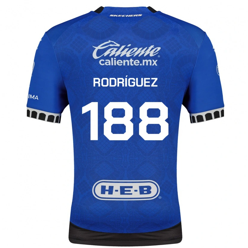 Danxen Criança Camisola Darío Rodríguez #188 Azul Real Branco Preto Alternativa 2026/27 Camisa