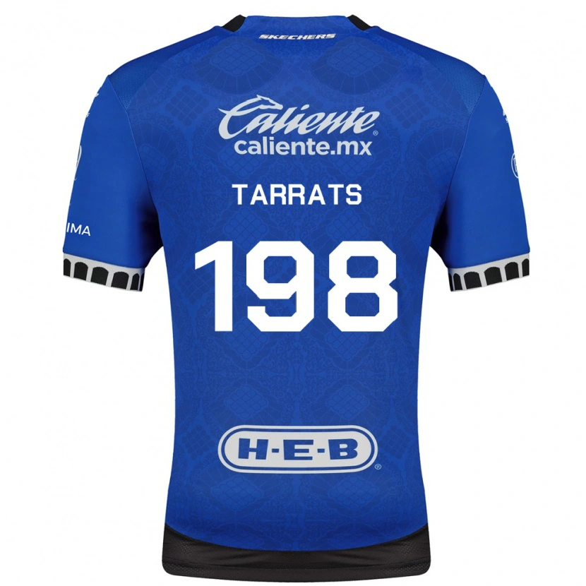 Danxen Criança Camisola Iñigo Tarrats #198 Azul Real Branco Preto Alternativa 2026/27 Camisa