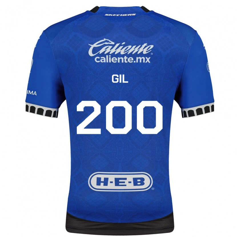 Danxen Criança Camisola Gerardo Gil #200 Azul Real Branco Preto Alternativa 2026/27 Camisa
