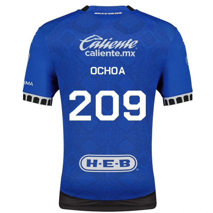 Danxen Criança Camisola José Ochoa #209 Azul Real Branco Preto Alternativa 2026/27 Camisa
