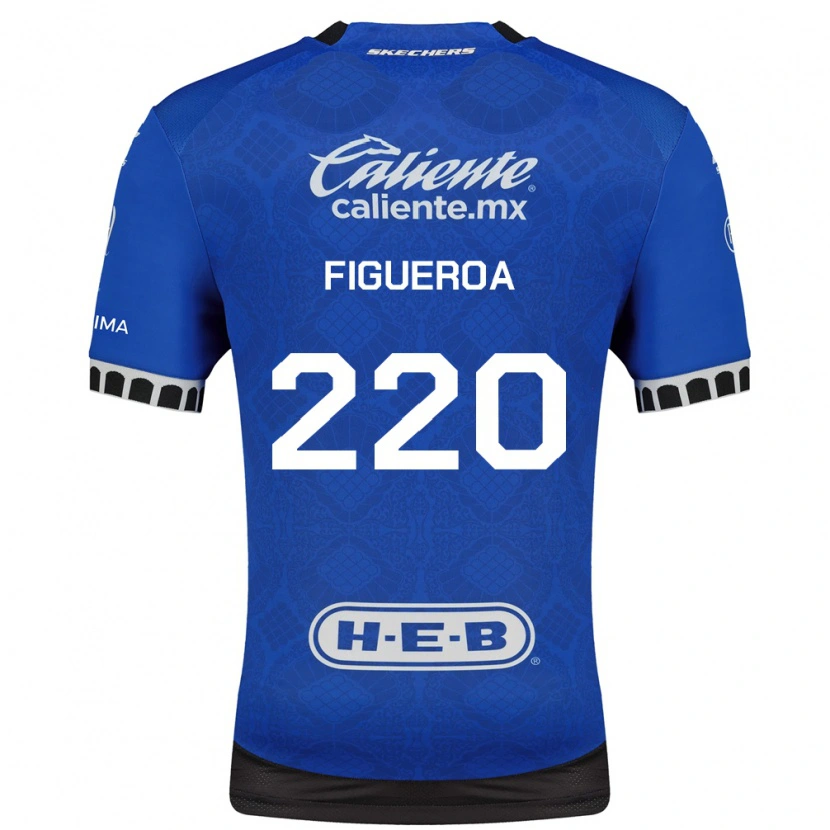 Danxen Criança Camisola Christopher Figueroa #220 Azul Real Branco Preto Alternativa 2026/27 Camisa