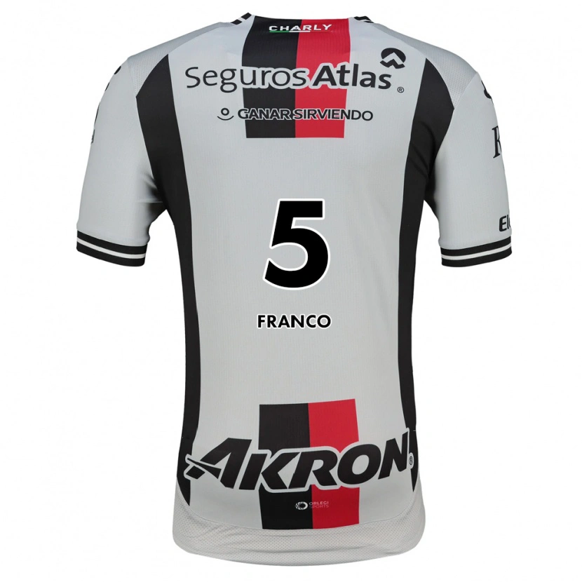 Danxen Criança Camisola Alejandra Franco #5 Branco Vermelho Preto Alternativa 2026/27 Camisa