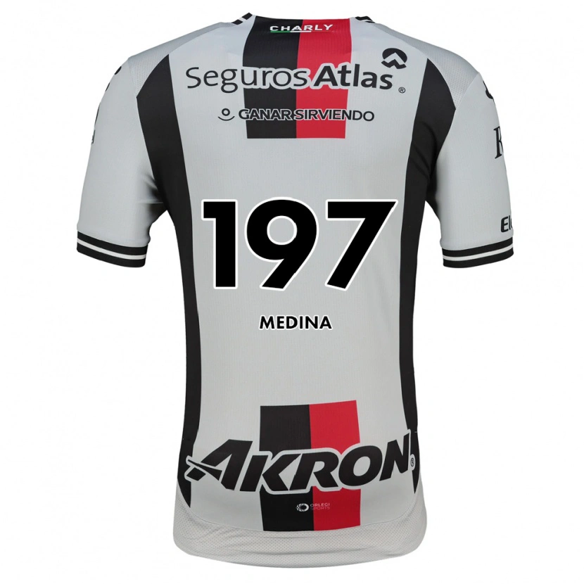 Danxen Criança Camisola Héctor Medina #197 Branco Vermelho Preto Alternativa 2026/27 Camisa