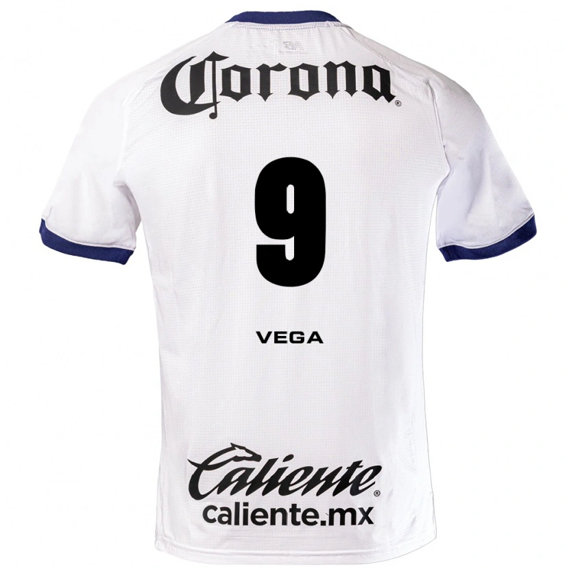 Danxen Criança Camisola Alexis Vega #9 Branco Azul Preto Alternativa 2026/27 Camisa