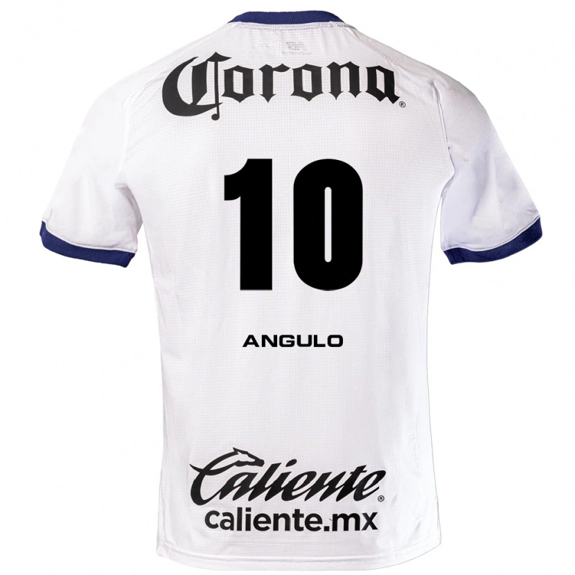 Danxen Criança Camisola Jesús Angulo #10 Branco Azul Preto Alternativa 2026/27 Camisa