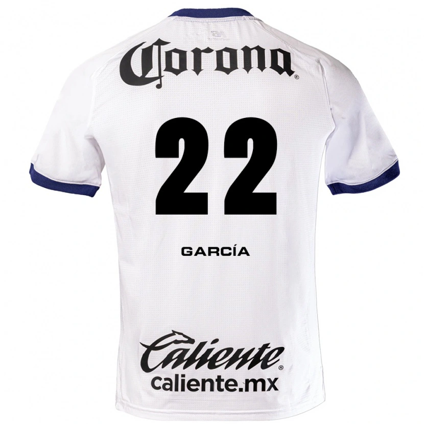Danxen Criança Camisola Luis García #22 Branco Azul Preto Alternativa 2026/27 Camisa