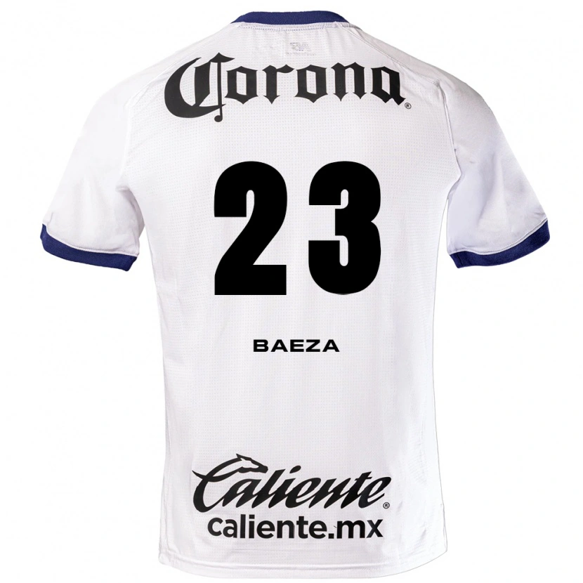 Danxen Criança Camisola Claudio Baeza #23 Branco Azul Preto Alternativa 2026/27 Camisa