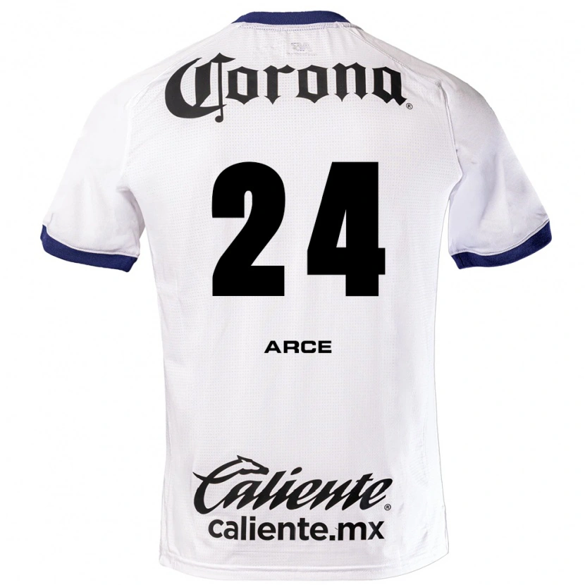 Danxen Criança Camisola Fernando Arce #24 Branco Azul Preto Alternativa 2026/27 Camisa
