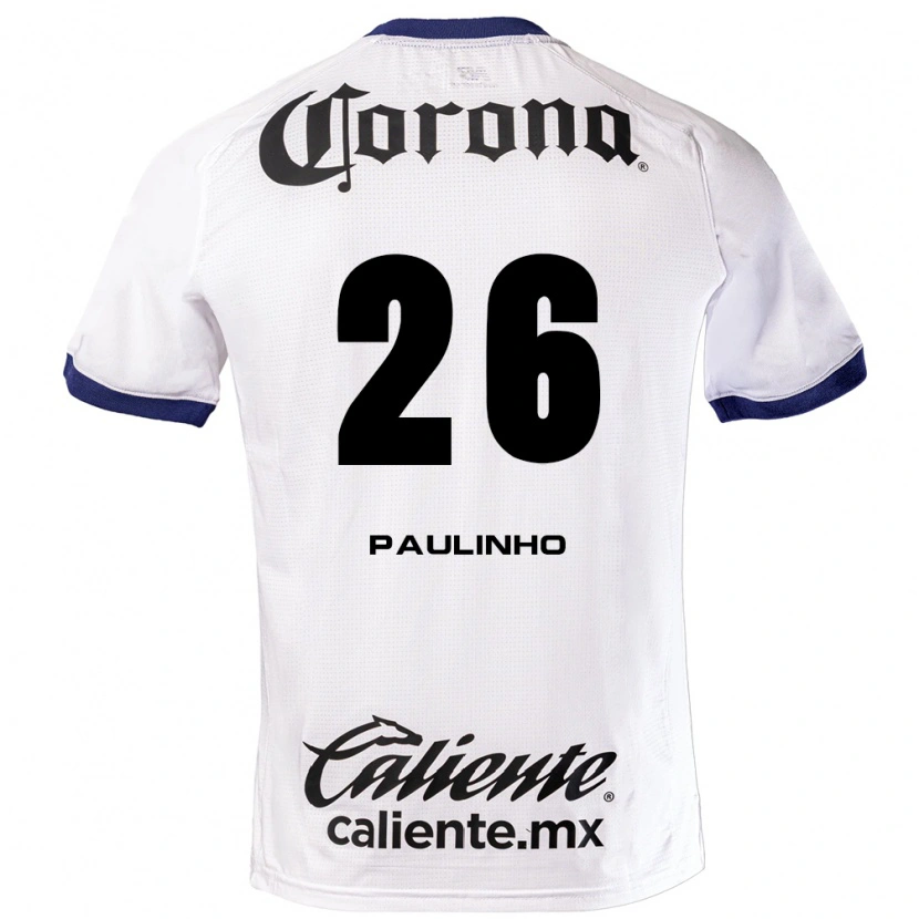 Danxen Criança Camisola Paulinho #26 Branco Azul Preto Alternativa 2026/27 Camisa