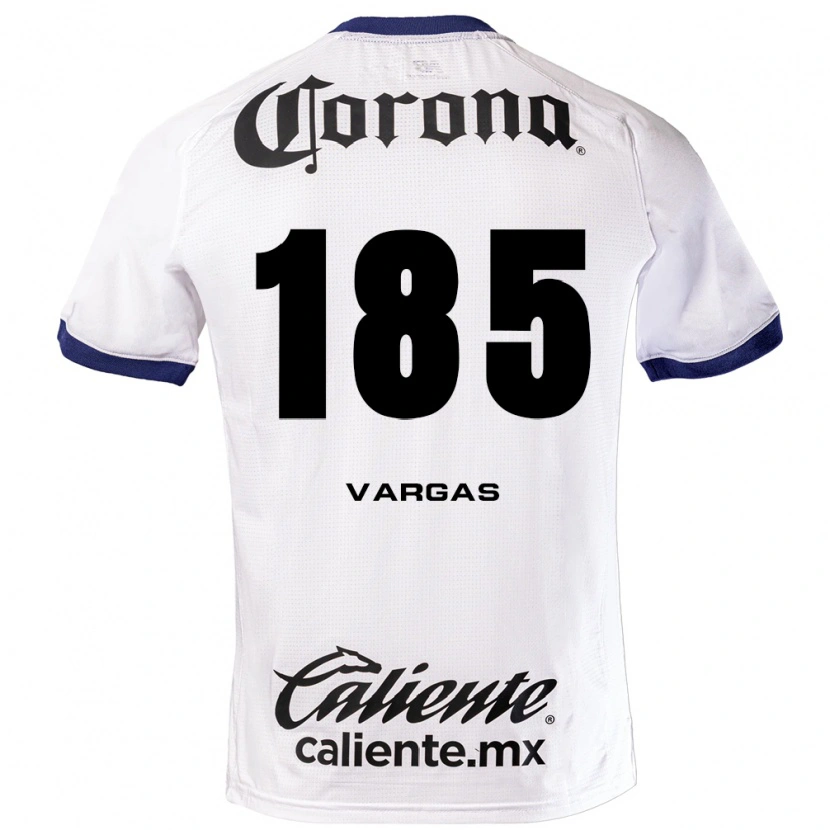 Danxen Criança Camisola Diego Vargas #185 Branco Azul Preto Alternativa 2026/27 Camisa