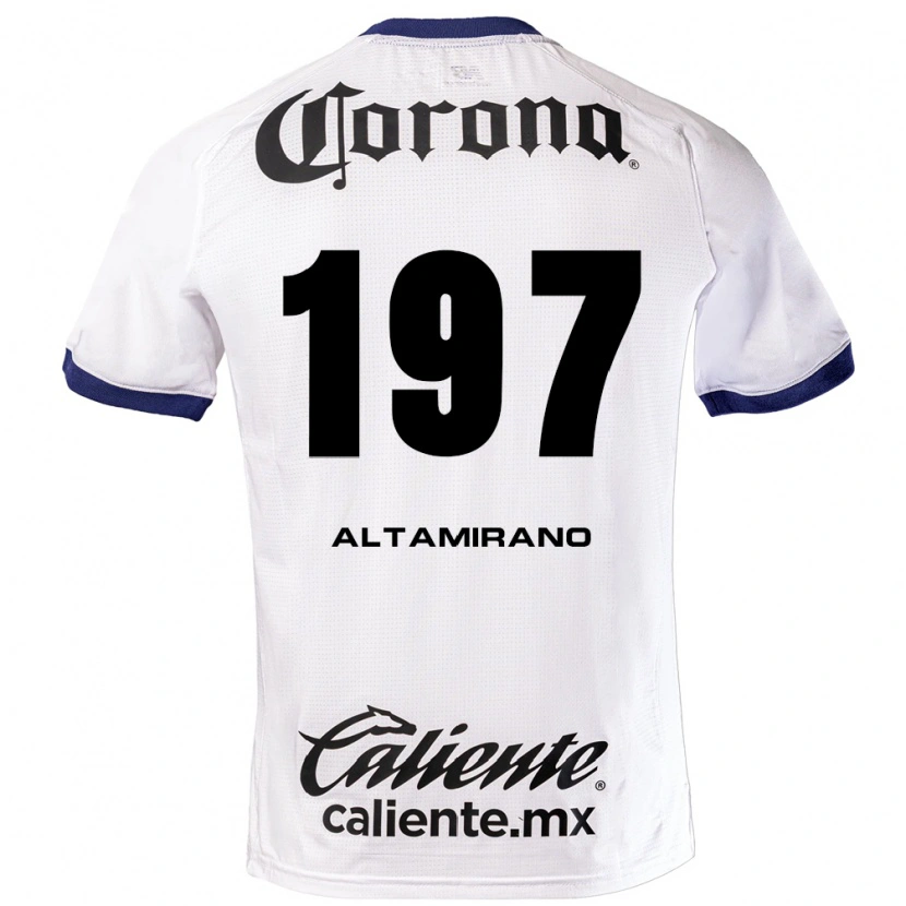 Danxen Criança Camisola Óscar Altamirano #197 Branco Azul Preto Alternativa 2026/27 Camisa