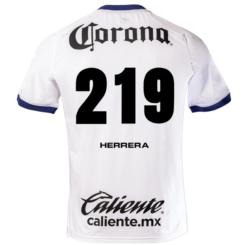Danxen Criança Camisola Emilio Herrera #219 Branco Azul Preto Alternativa 2026/27 Camisa