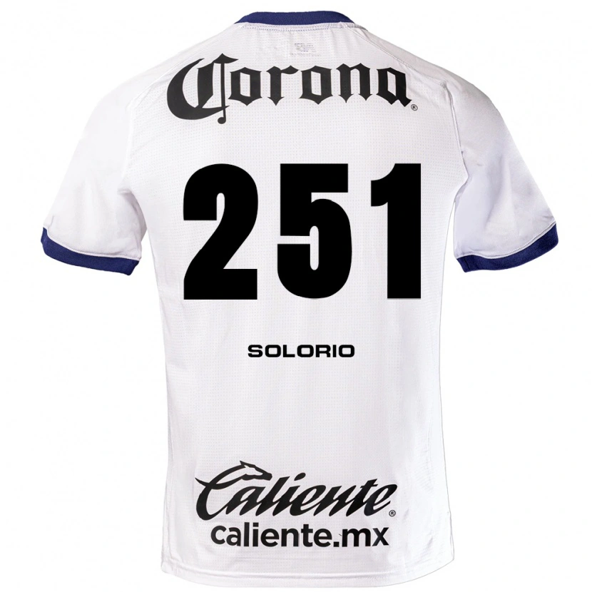 Danxen Criança Camisola Marco Solorio #251 Branco Azul Preto Alternativa 2026/27 Camisa