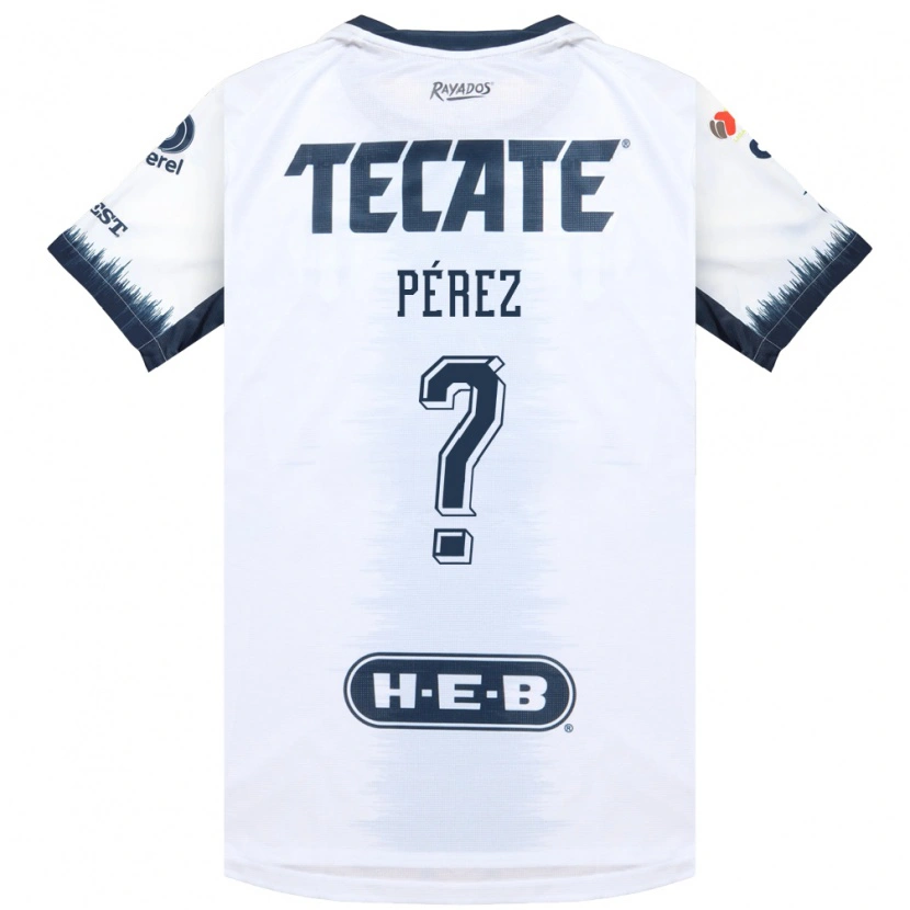 Danxen Criança Camisola Axel Pérez #0 Branco Azul Tinta Vermelho Alternativa 2026/27 Camisa