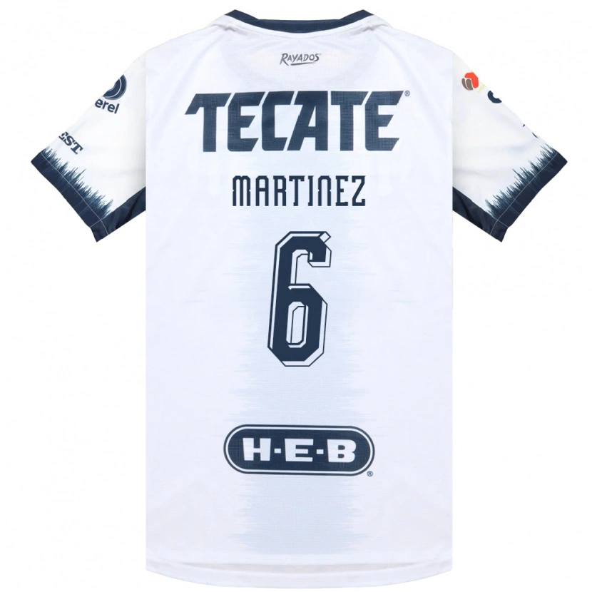 Danxen Criança Camisola Alejandra Martinez #6 Branco Azul Tinta Vermelho Alternativa 2026/27 Camisa