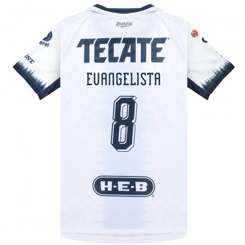 Danxen Criança Camisola Diana Evangelista #8 Branco Azul Tinta Vermelho Alternativa 2026/27 Camisa