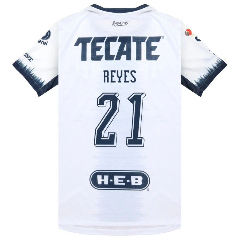 Danxen Criança Camisola Luis Reyes #21 Branco Azul Tinta Vermelho Alternativa 2026/27 Camisa
