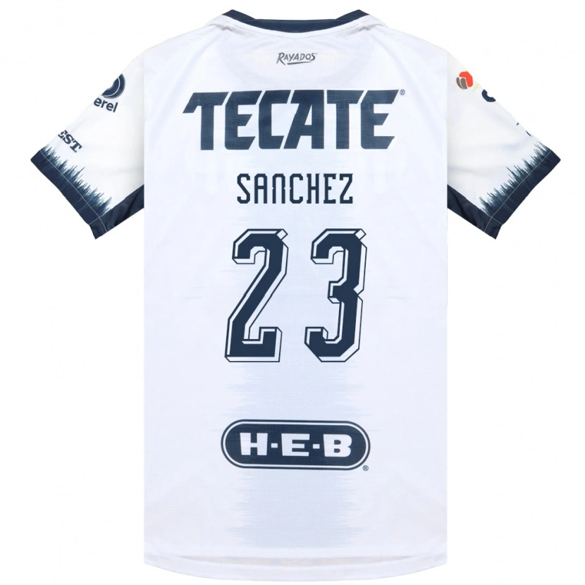 Danxen Criança Camisola Gustavo Sanchez #23 Branco Azul Tinta Vermelho Alternativa 2026/27 Camisa