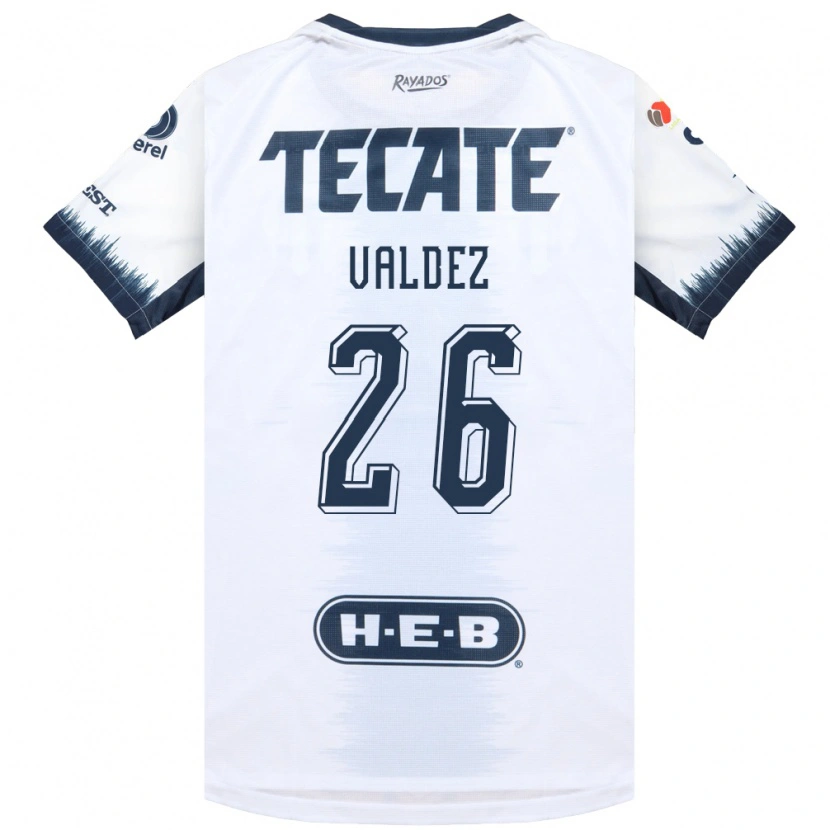 Danxen Criança Camisola Valeria Valdez #26 Branco Azul Tinta Vermelho Alternativa 2026/27 Camisa
