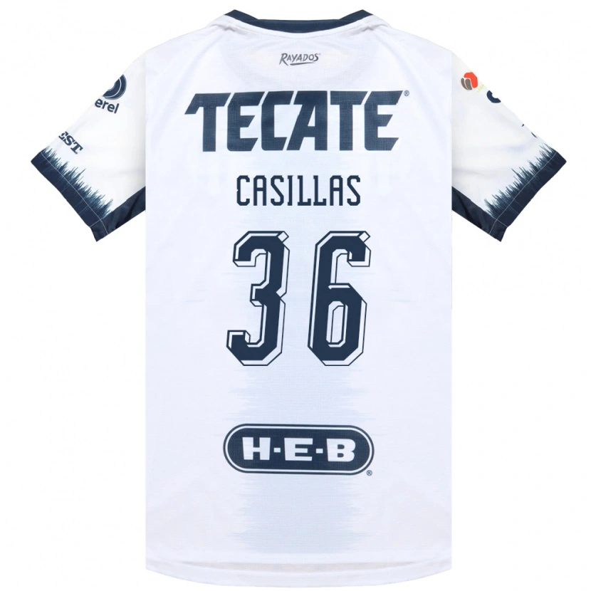 Danxen Criança Camisola Javier Casillas #36 Branco Azul Tinta Vermelho Alternativa 2026/27 Camisa