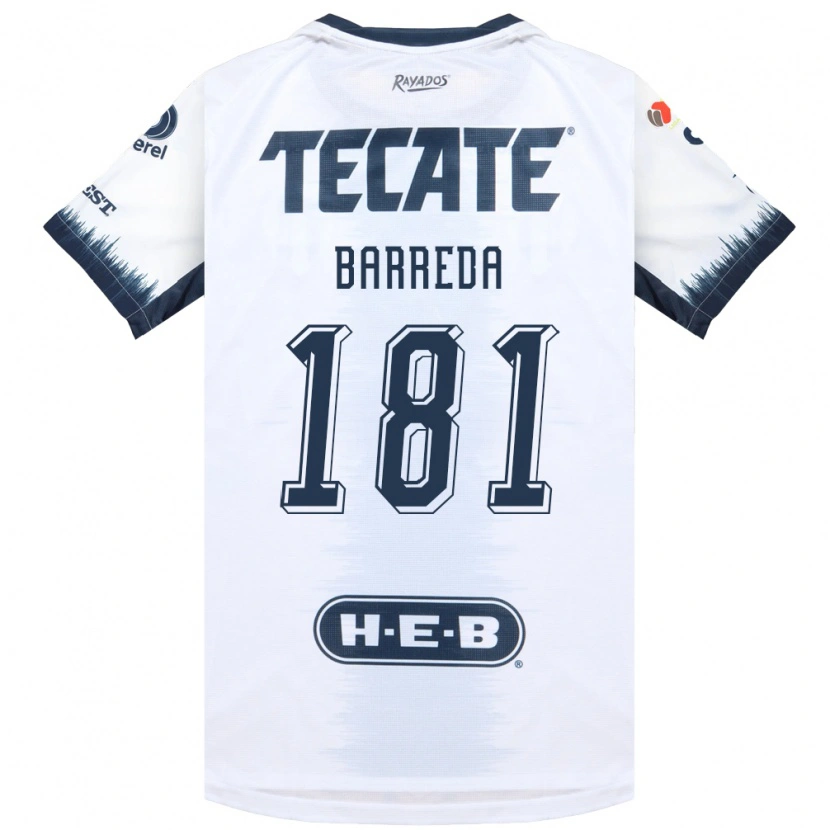 Danxen Criança Camisola Dimas Barreda #181 Branco Azul Tinta Vermelho Alternativa 2026/27 Camisa
