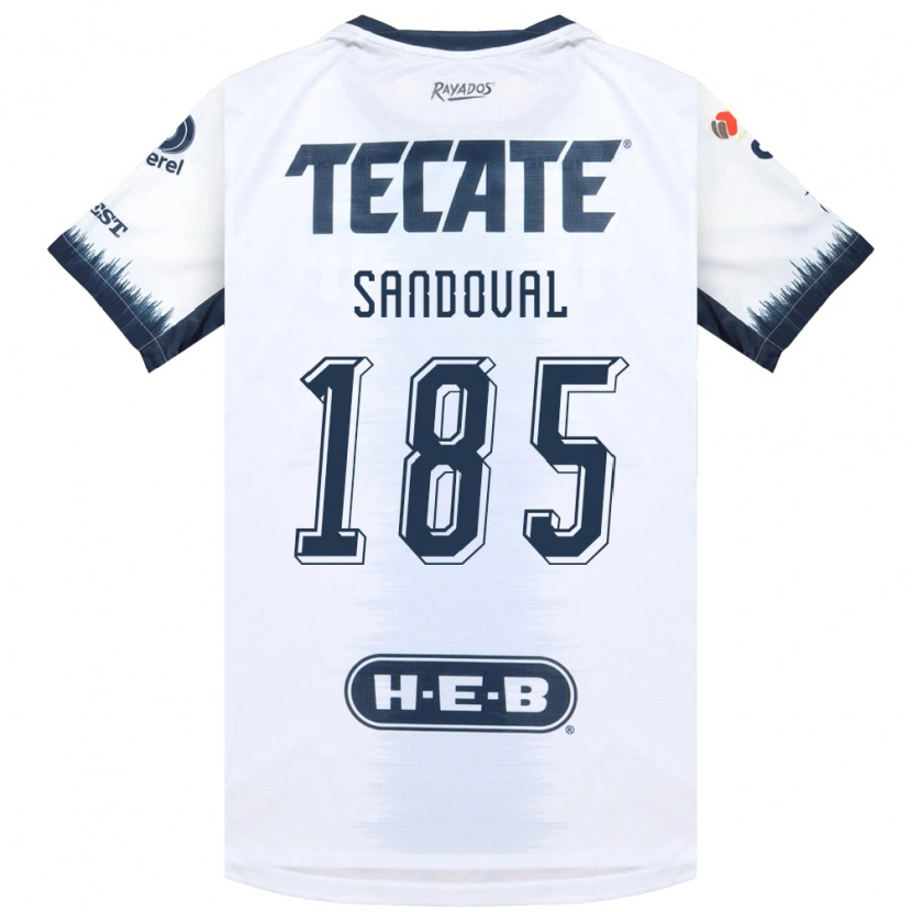 Danxen Criança Camisola Misael Sandoval #185 Branco Azul Tinta Vermelho Alternativa 2026/27 Camisa