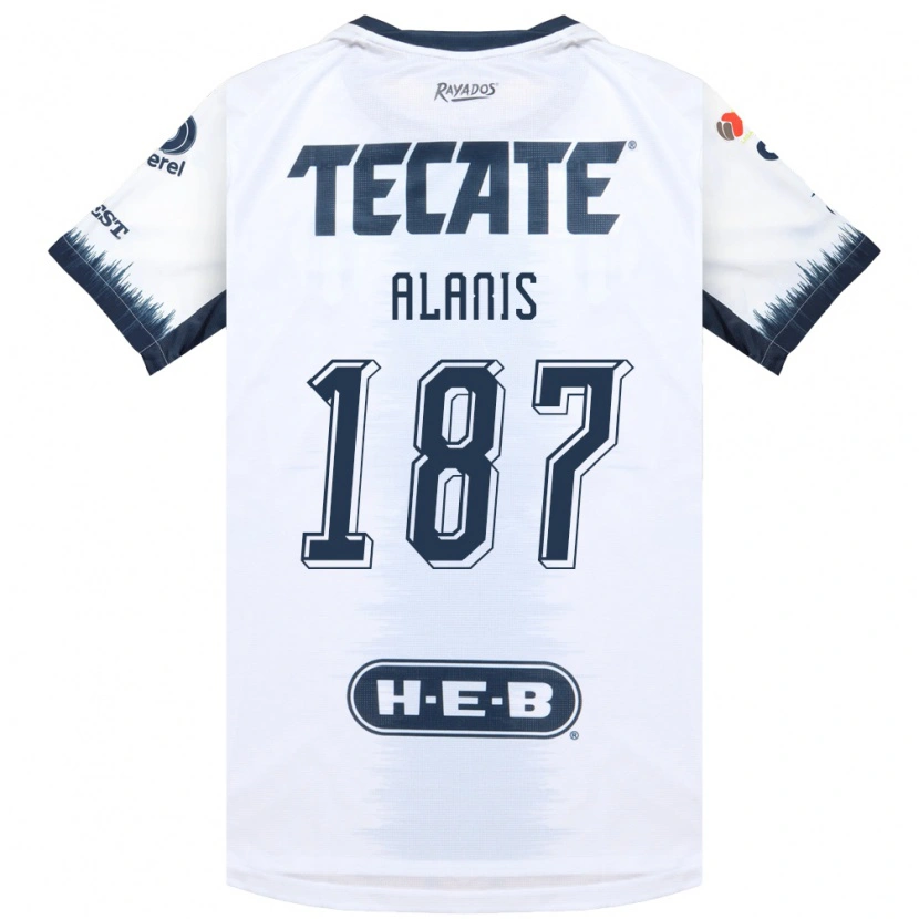 Danxen Criança Camisola Brian Alanís #187 Branco Azul Tinta Vermelho Alternativa 2026/27 Camisa