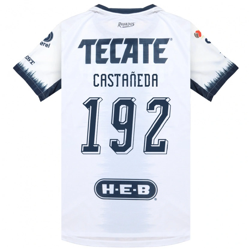 Danxen Criança Camisola Jonathan Castañeda #192 Branco Azul Tinta Vermelho Alternativa 2026/27 Camisa