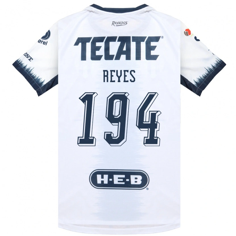 Danxen Criança Camisola Cristian Reyes #194 Branco Azul Tinta Vermelho Alternativa 2026/27 Camisa