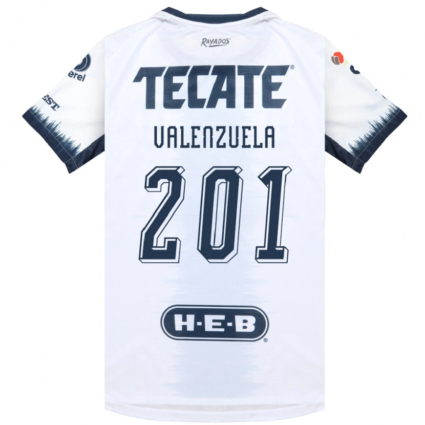 Danxen Criança Camisola Francisco Valenzuela #201 Branco Azul Tinta Vermelho Alternativa 2026/27 Camisa
