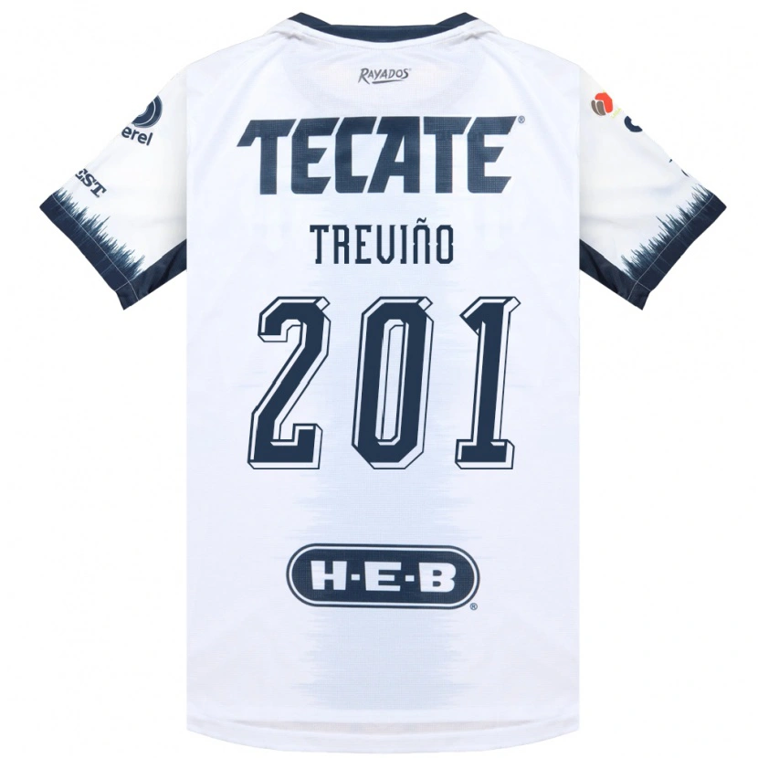 Danxen Criança Camisola José Treviño #201 Branco Azul Tinta Vermelho Alternativa 2026/27 Camisa