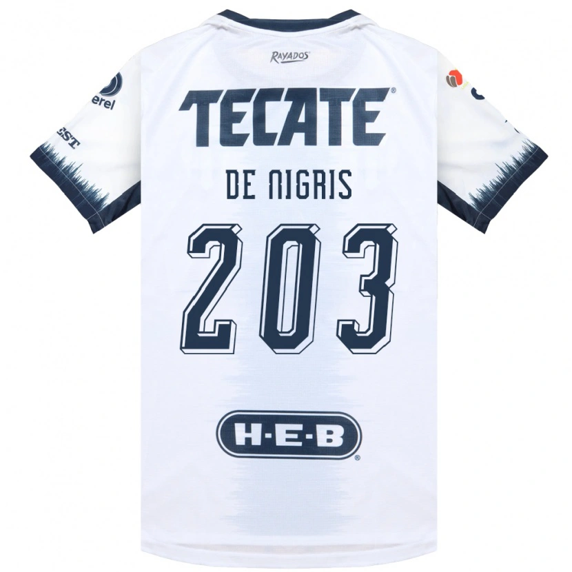 Danxen Criança Camisola Aldo De Nigris #203 Branco Azul Tinta Vermelho Alternativa 2026/27 Camisa