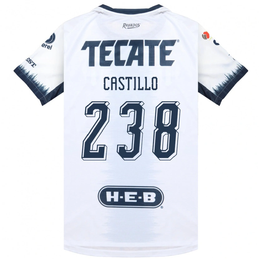 Danxen Criança Camisola Juan Castillo #238 Branco Azul Tinta Vermelho Alternativa 2026/27 Camisa