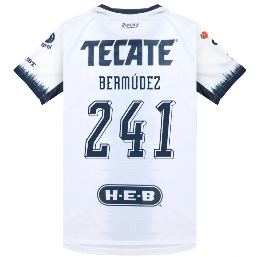 Danxen Criança Camisola Santiago Bermúdez #241 Branco Azul Tinta Vermelho Alternativa 2026/27 Camisa