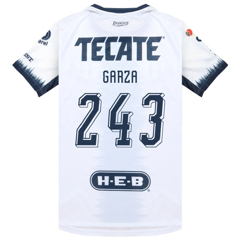 Danxen Criança Camisola Juan Garza #243 Branco Azul Tinta Vermelho Alternativa 2026/27 Camisa