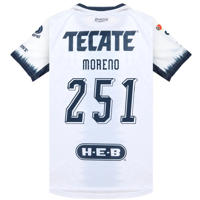 Danxen Criança Camisola Josué Moreno #251 Branco Azul Tinta Vermelho Alternativa 2026/27 Camisa