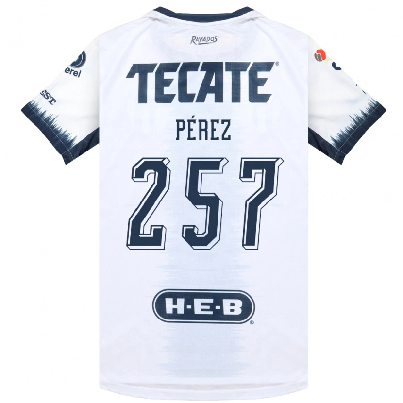 Danxen Criança Camisola Anthony Pérez #257 Branco Azul Tinta Vermelho Alternativa 2026/27 Camisa