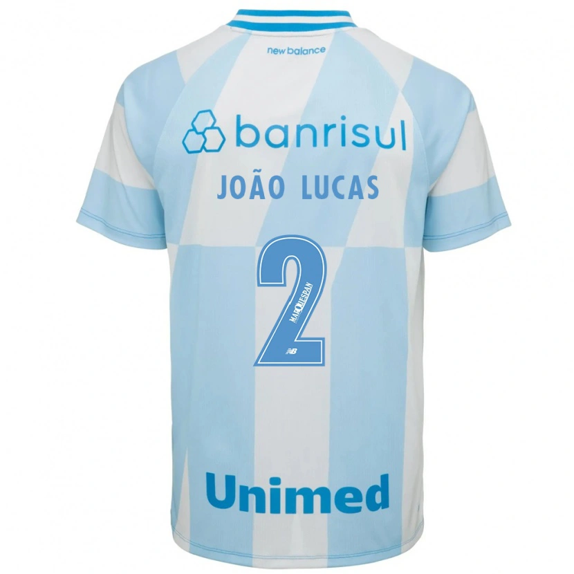 Danxen Criança Camisola João Lucas #2 Azul Claro Branco Alternativa 2026/27 Camisa