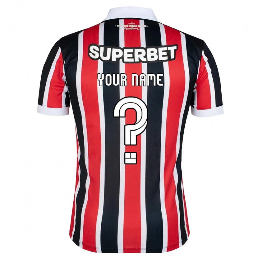 Danxen Criança Camisola Seu Nome #0 Vermelho Branco Preto Alternativa 2026/27 Camisa