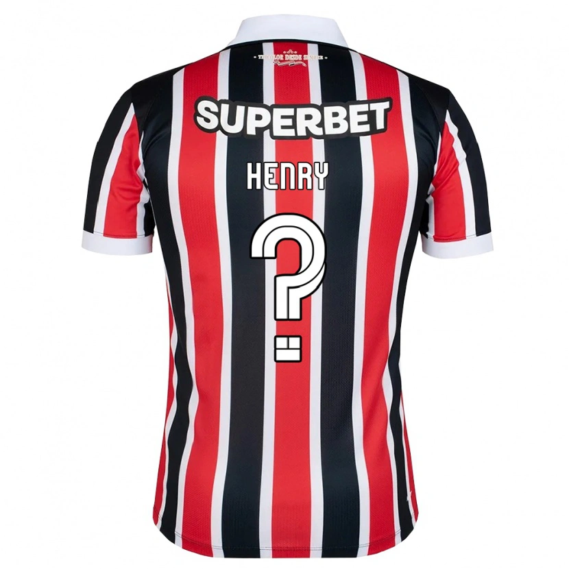 Danxen Criança Camisola Thierry Henry #0 Vermelho Branco Preto Alternativa 2026/27 Camisa
