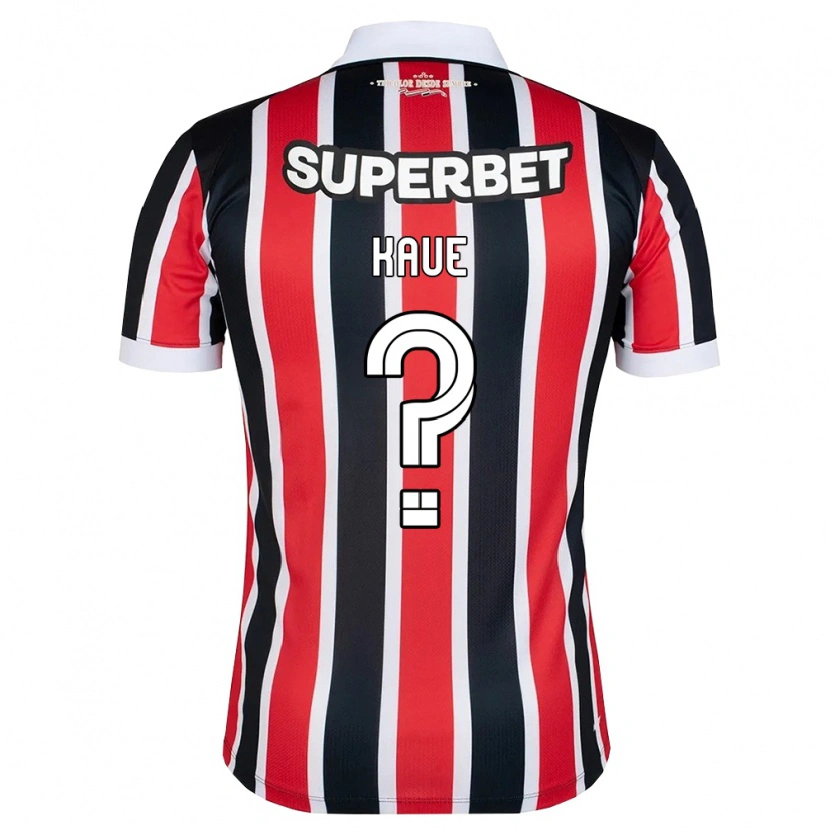 Danxen Criança Camisola Kaue #0 Vermelho Branco Preto Alternativa 2026/27 Camisa