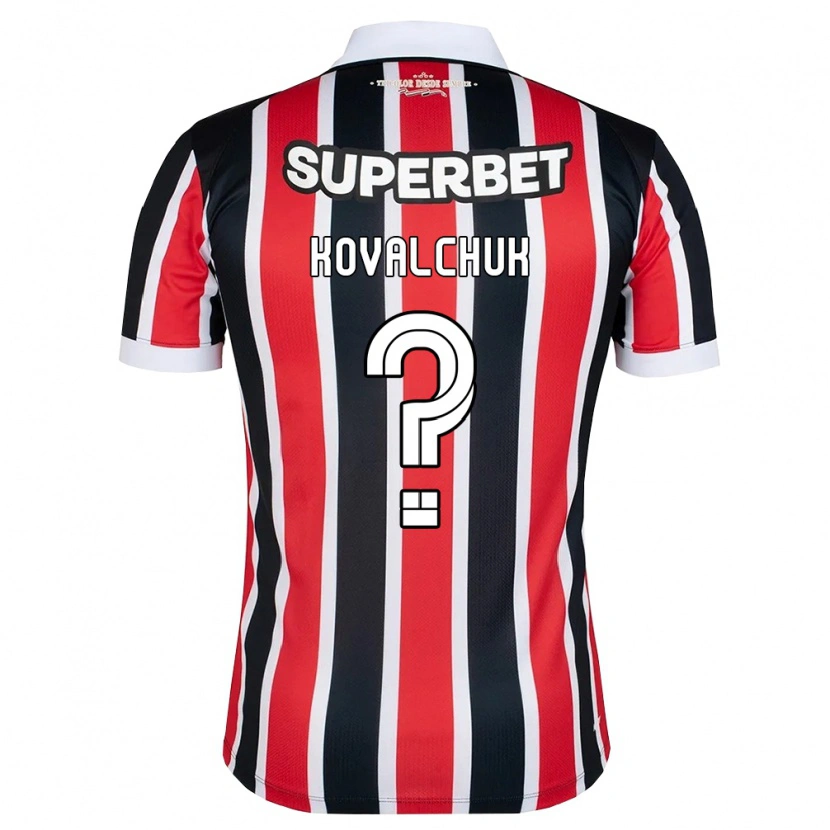 Danxen Criança Camisola Filipp Kovalchuk #0 Vermelho Branco Preto Alternativa 2026/27 Camisa