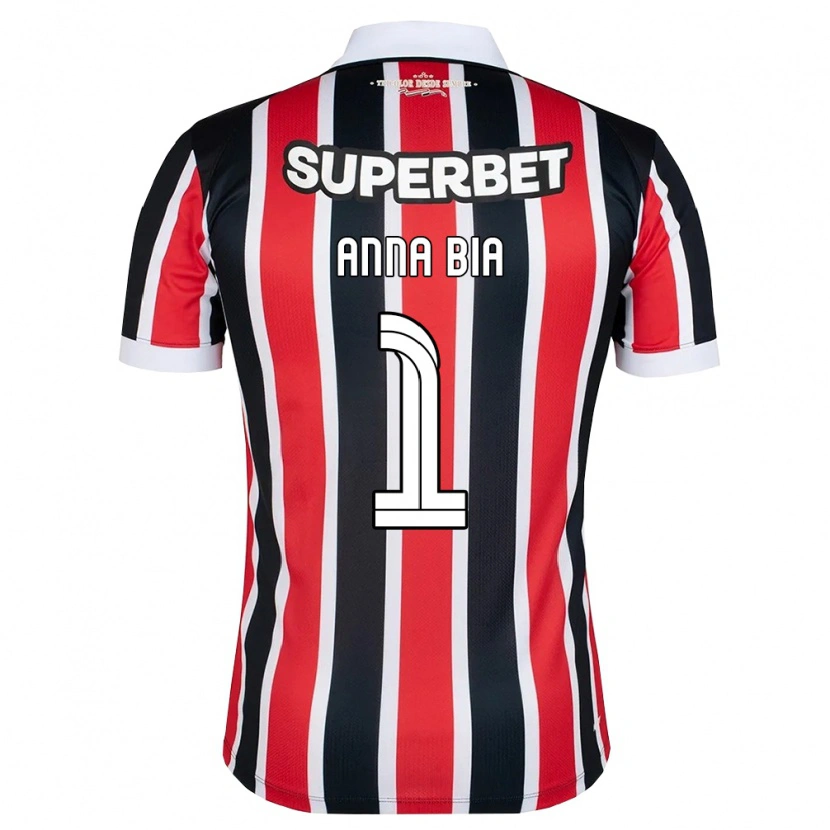 Danxen Criança Camisola Anna Bia #1 Vermelho Branco Preto Alternativa 2026/27 Camisa