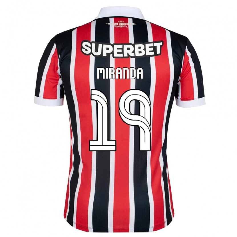 Danxen Criança Camisola Gustavo Miranda #19 Vermelho Branco Preto Alternativa 2026/27 Camisa